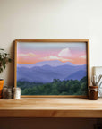 Blue Ridge Mountain Sunset Art Print