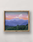 Blue Ridge Mountain Sunset Art Print