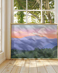 Blue Ridge Mountain Sunset Art Print