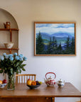 Blue Ridge Mountain Treeline Art Print