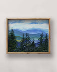 Blue Ridge Mountain Treeline Art Print