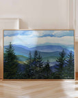 Blue Ridge Mountain Treeline Art Print