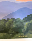 Blue Ridge Mountain Sunset Original Painting
