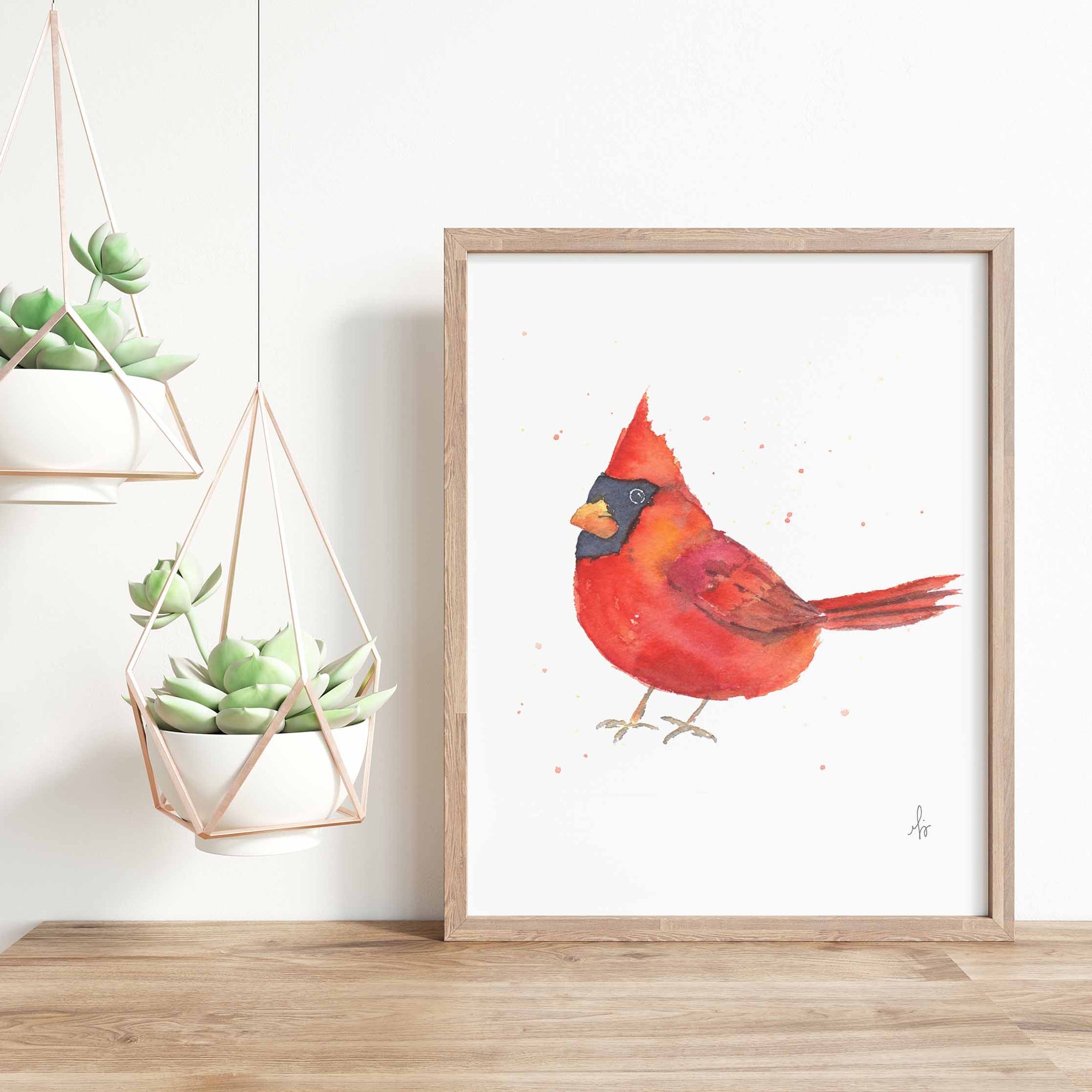 Little Cardinal Art Print