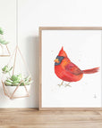 Little Cardinal Art Print