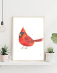 Little Cardinal Art Print