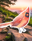 Red Cardinal Bird Sticker