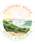 Coopers Rock WV Sticker
