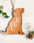 Dog Ornament | Personalized Wooden Ornament