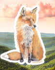 Watercolor Red fox Sticker