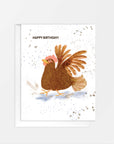 Happy Hen Birthday Card