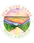 New River Gorge Sunset Sticker