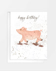 Happy Birthday Piglet Card