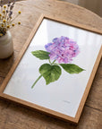 Purple Hydrangea Art Print