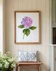 Purple Hydrangea Art Print
