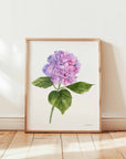 Purple Hydrangea Art Print