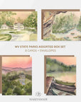 WV State Parks Assorted Boxed Set of 8 | Greeting Cards