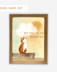 You Make My Day Brighter Fox Boxed Set of 8 | Greeting Cards
