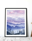Blue Ridge Mountain Art Print