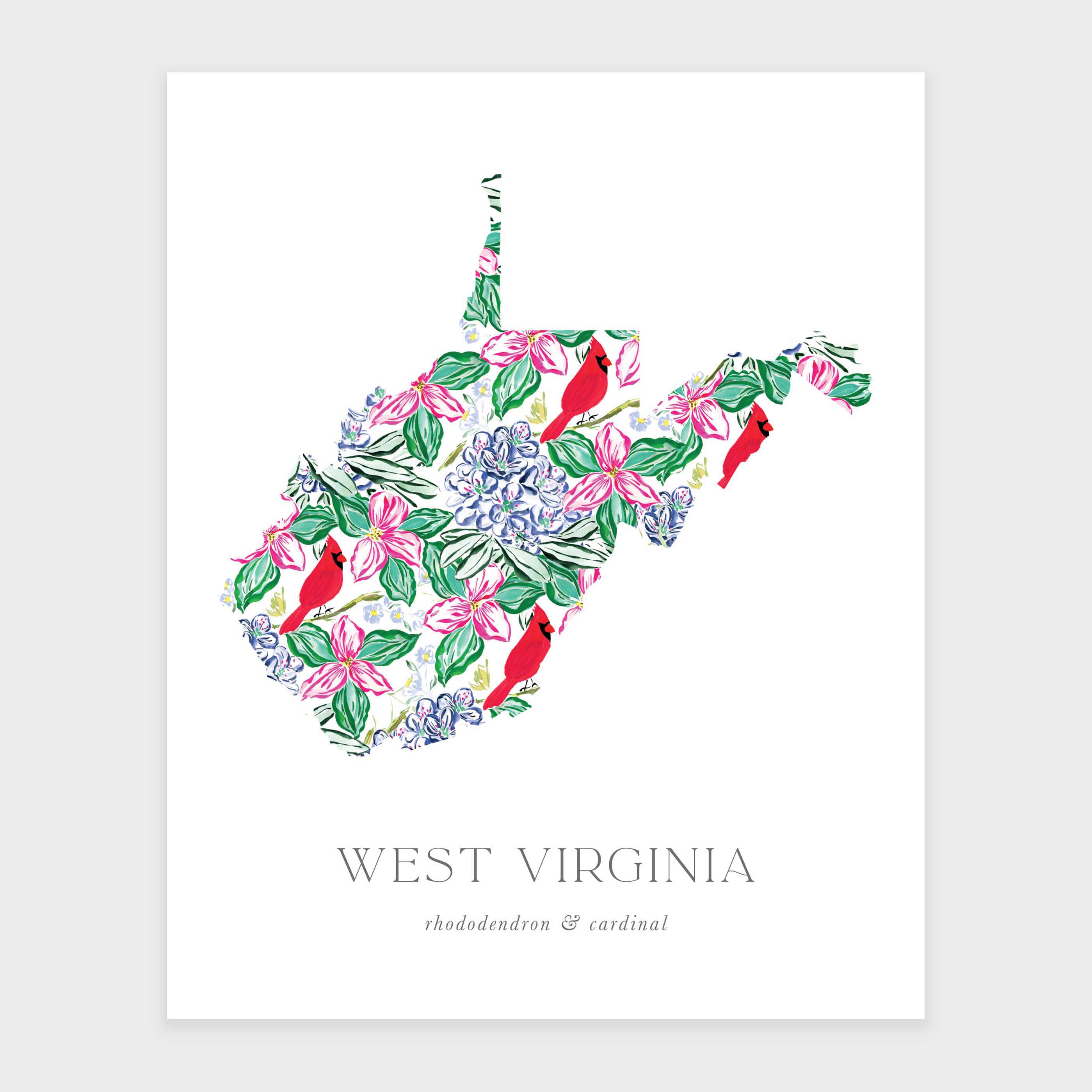 West Virginia State Flower Art Print – MarisaMade West Virginia State Flower Art Print – MarisaMade
