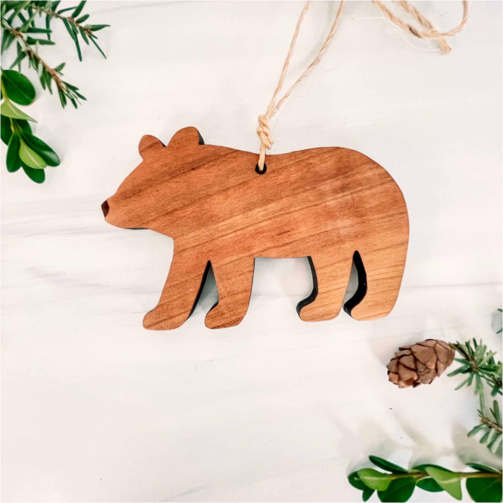 Big Bear Ornament | Personalized Wooden Ornament