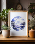 Blue Moon Over Appalachia Art Print