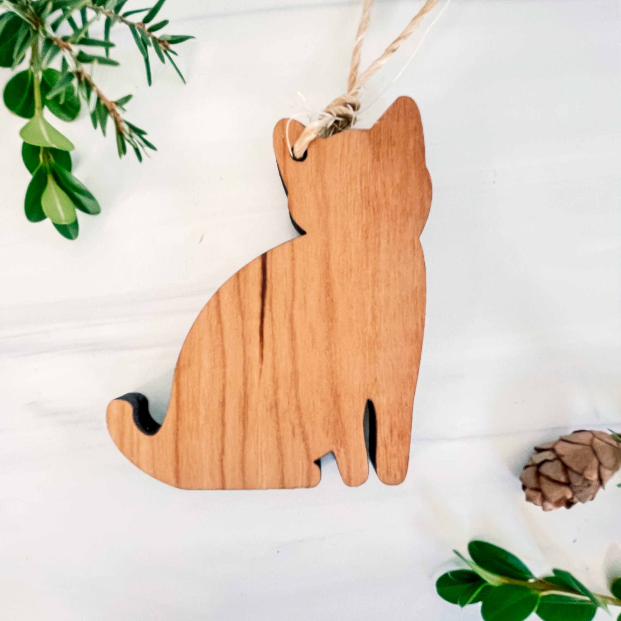 Cat Ornament | Personalized Wooden Ornament