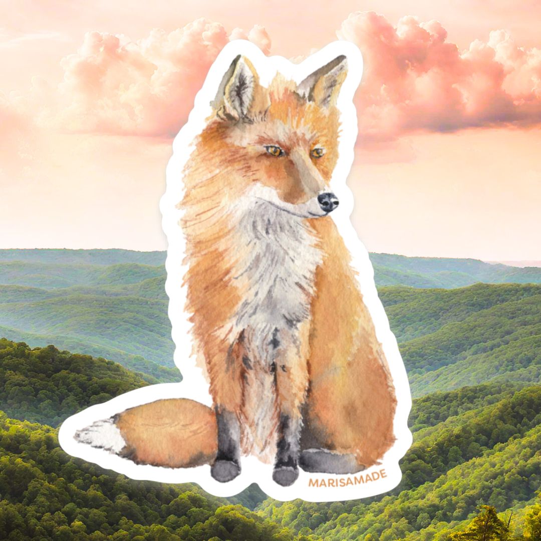 Red Fox Sticker – MarisaMade