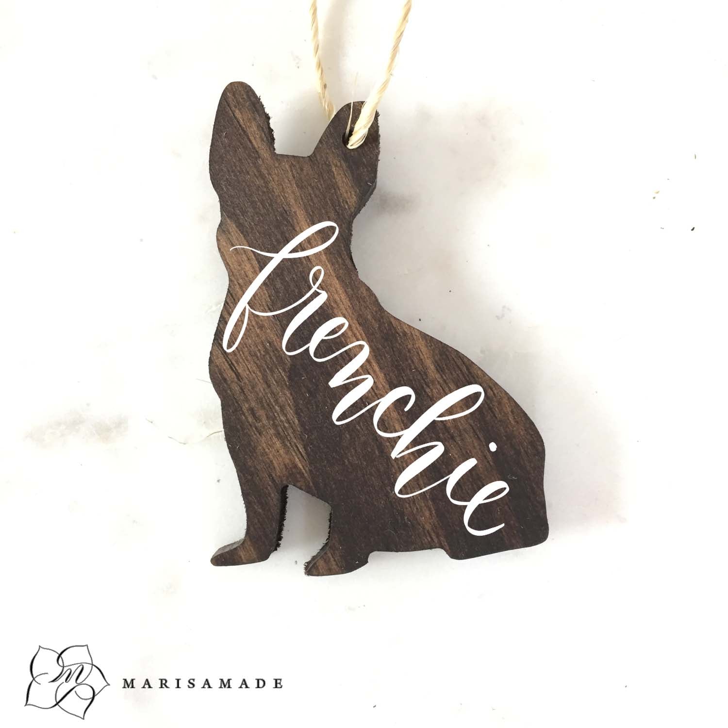 Pre-Order French Bulldog Ornament | Personalized Wooden Ornament
