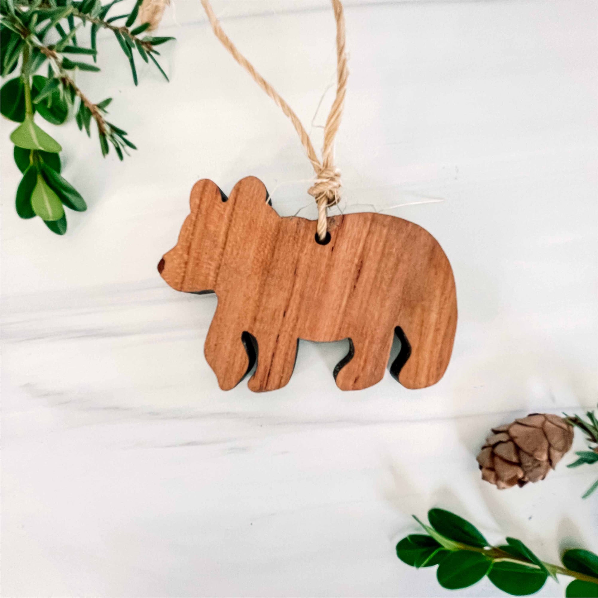 Little Bear Ornament | Personalized Wooden Ornament