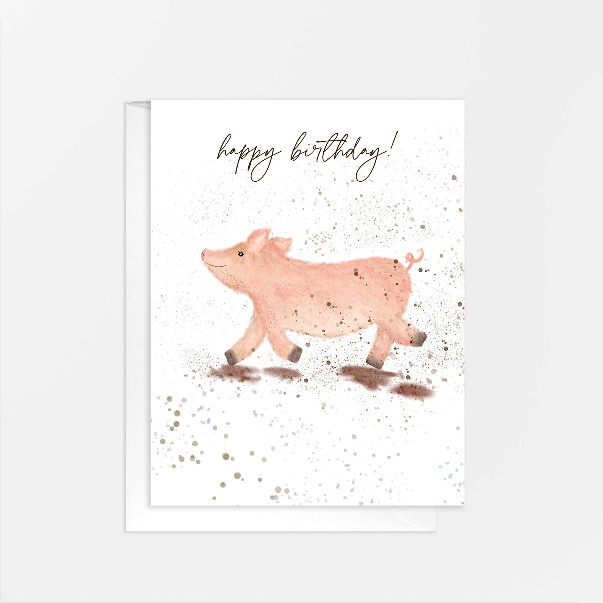 Happy Birthday Piglet Card MarisaMade