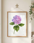 Purple Hydrangea Art Print