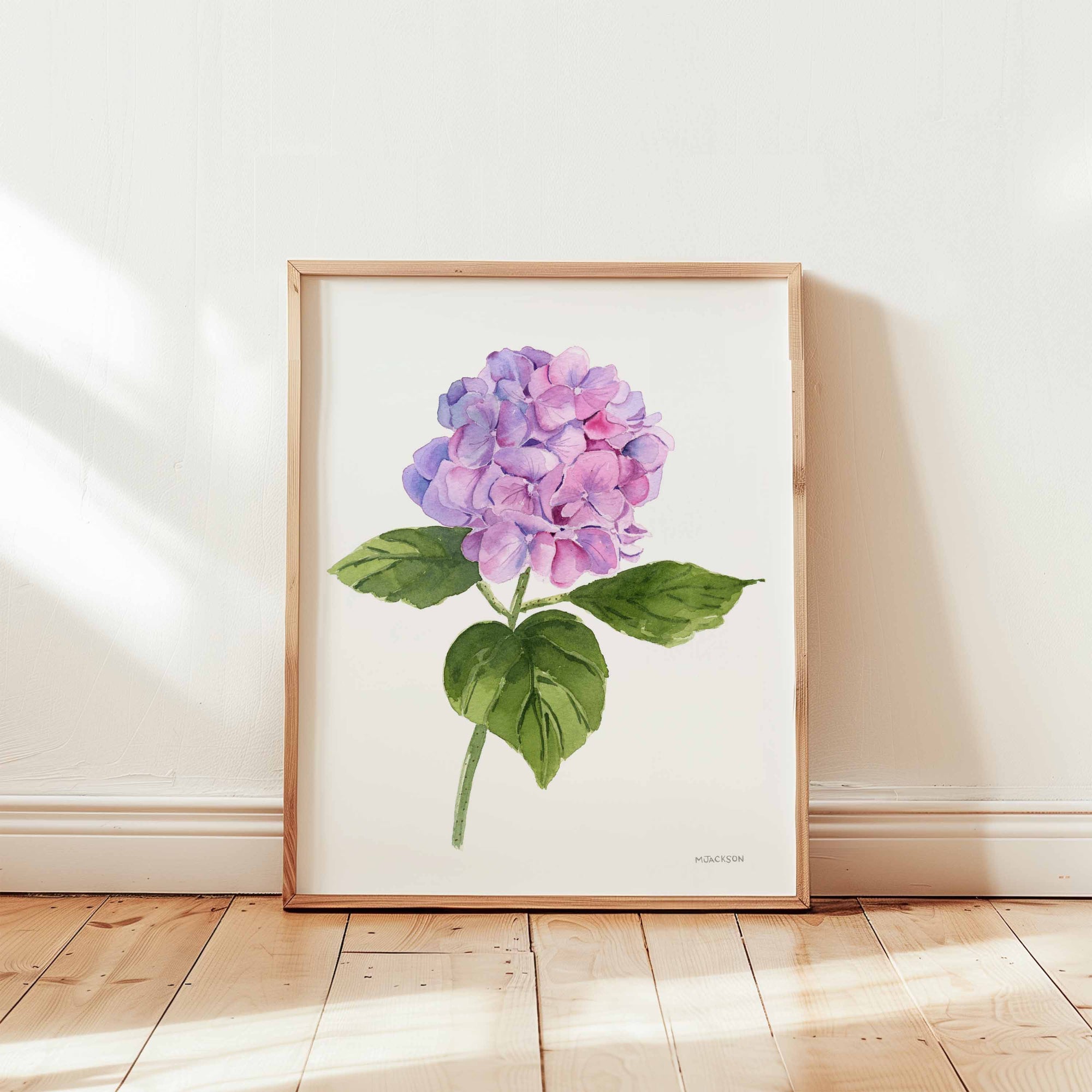 Purple Hydrangea Art Print