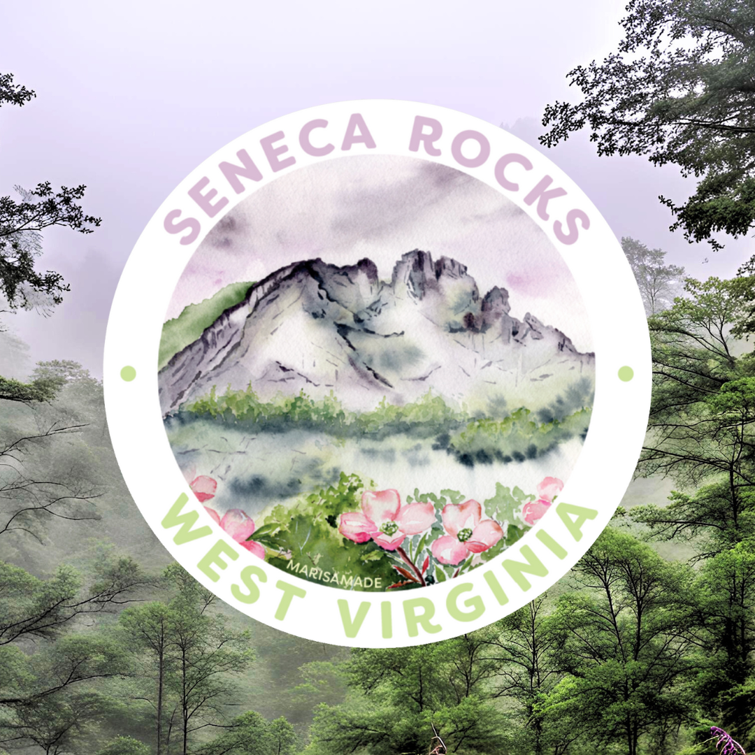 Seneca Rocks Sticker – MarisaMade