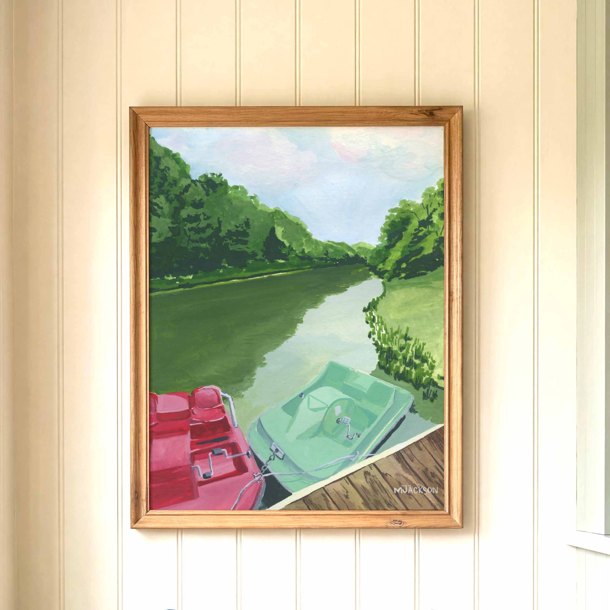 Paddle Boats at Tomlinson Run State Park Art Print