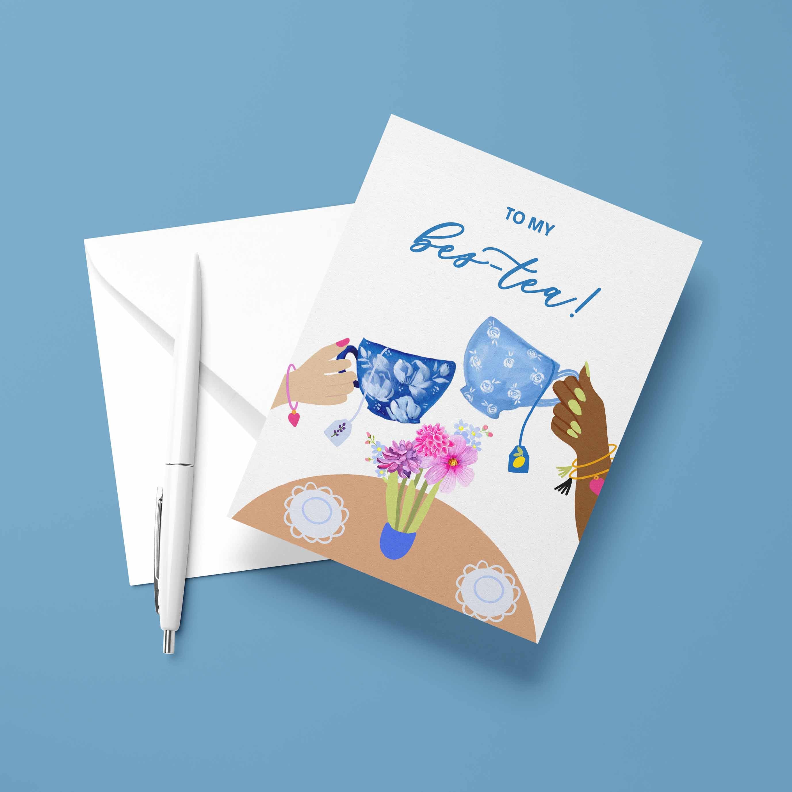 To my Best-Tea Friendship Card – MarisaMade