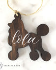 Pre-Order Poodle Ornament | Personalized Wooden Ornament