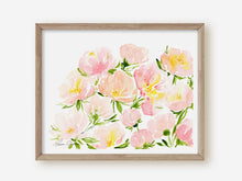 Load image into Gallery viewer, Peony Watercolor Painting Art Print | Peony Garden Picture 1

