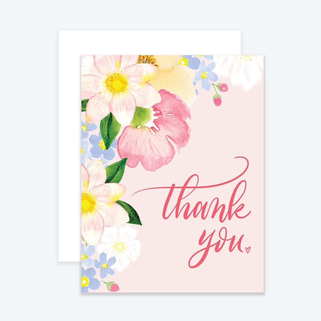 Floral Thank You Card