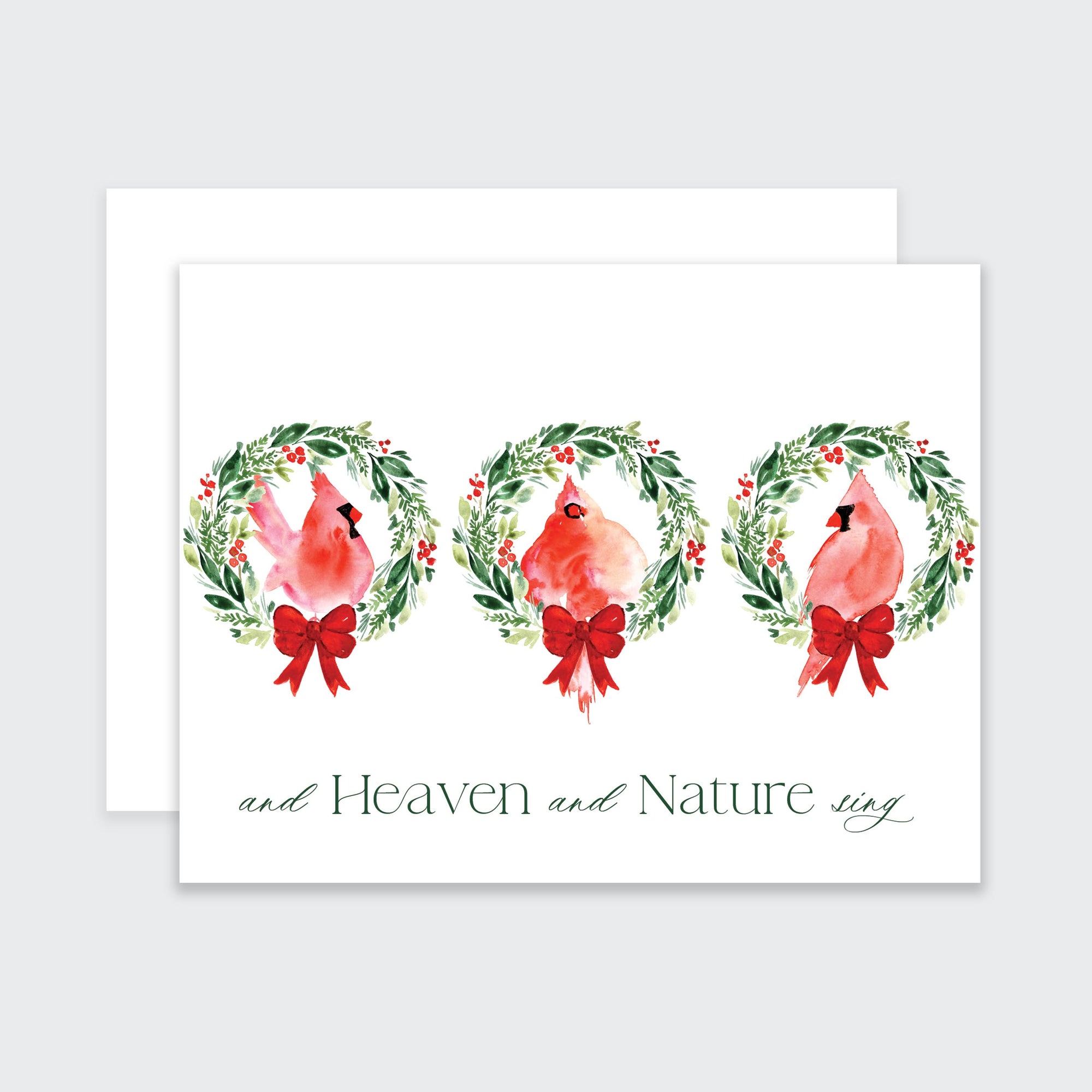 Christmas Cardinals Card