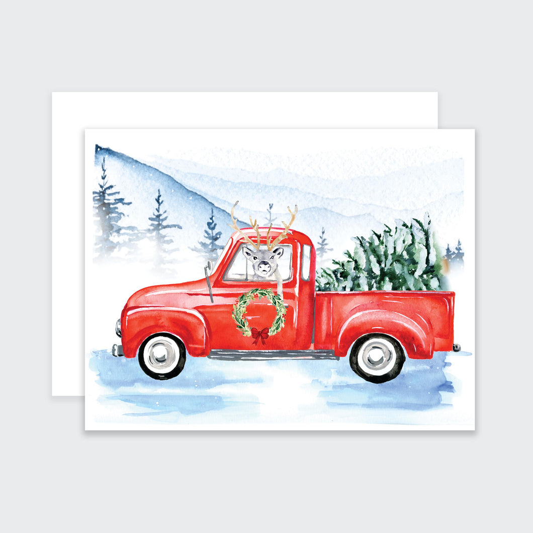 Reindeer Driver Card