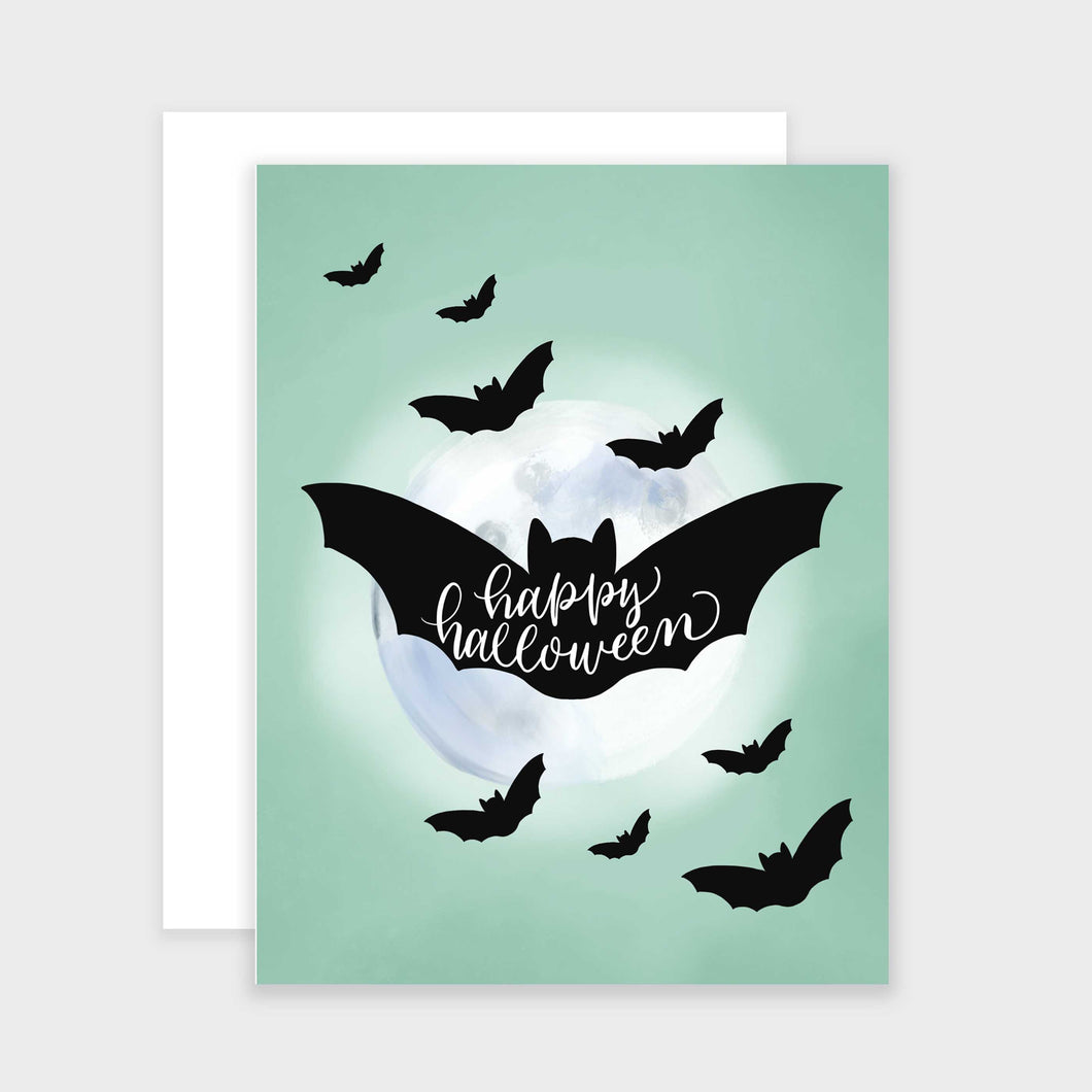 Happy Halloween Bats Card