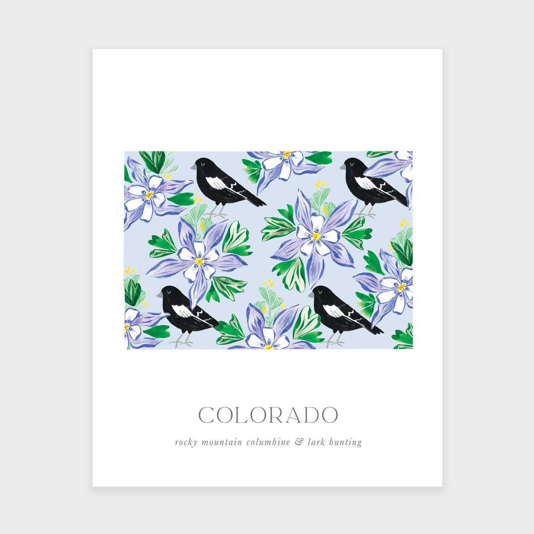 Colorado State Flower Art Print