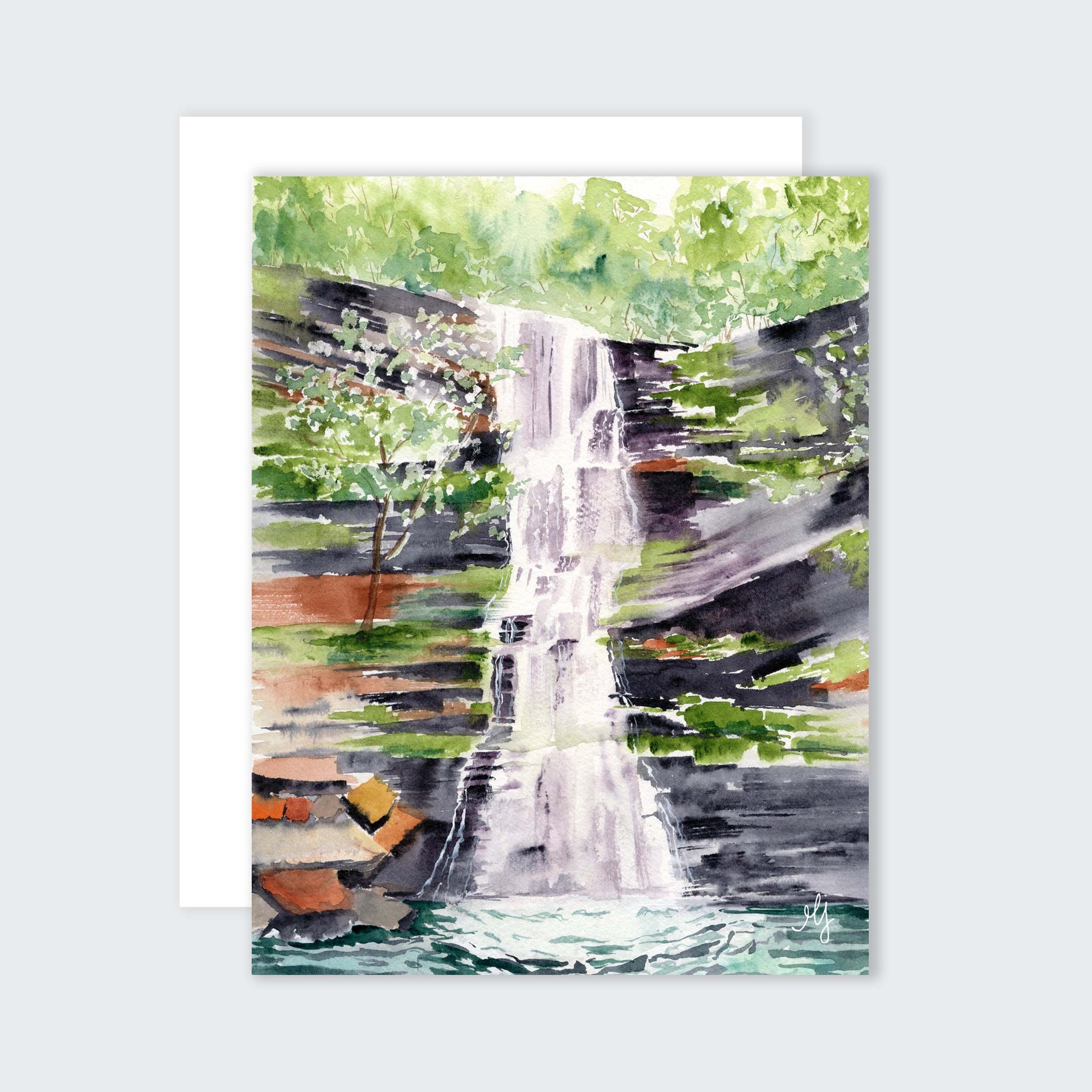 Cathedral Falls WV Card