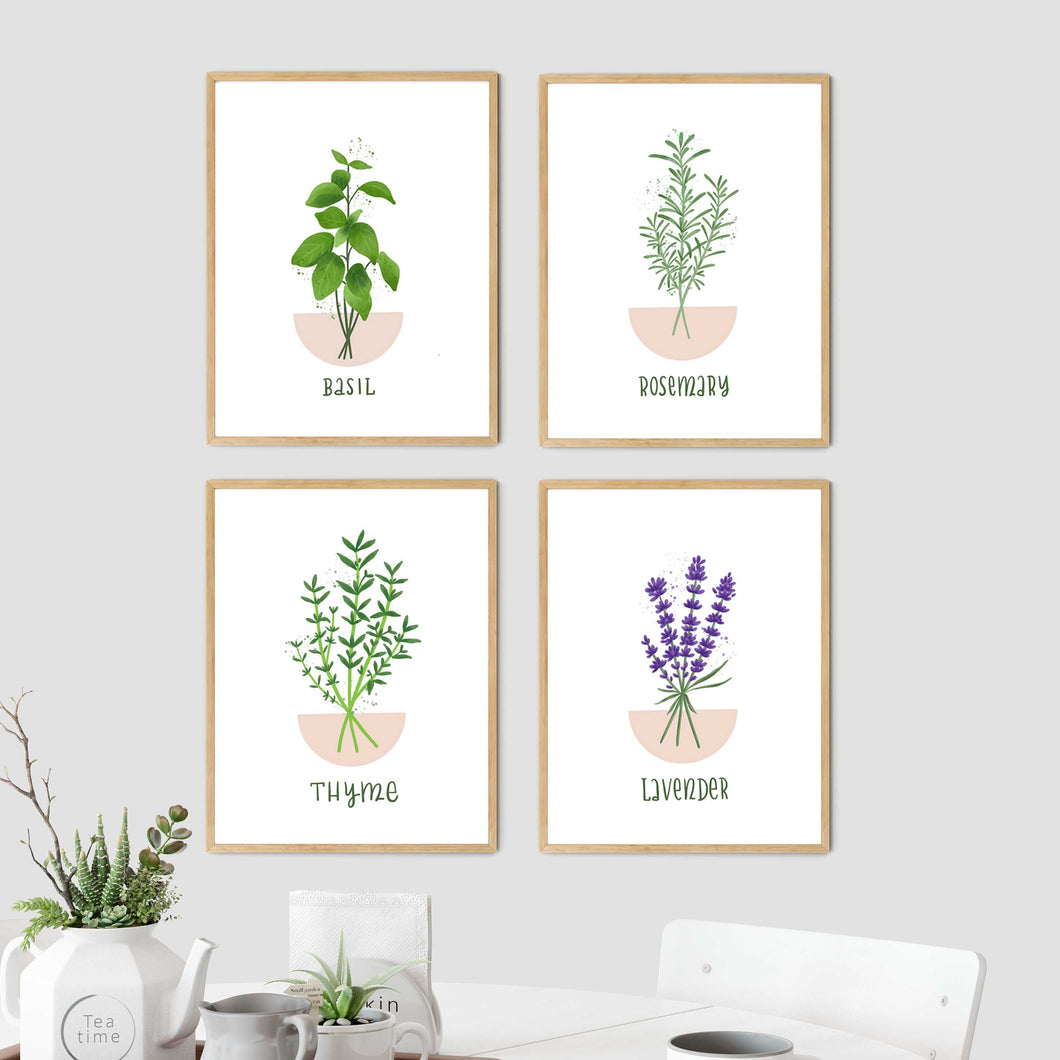 Herb Gallery Wall Set of 4