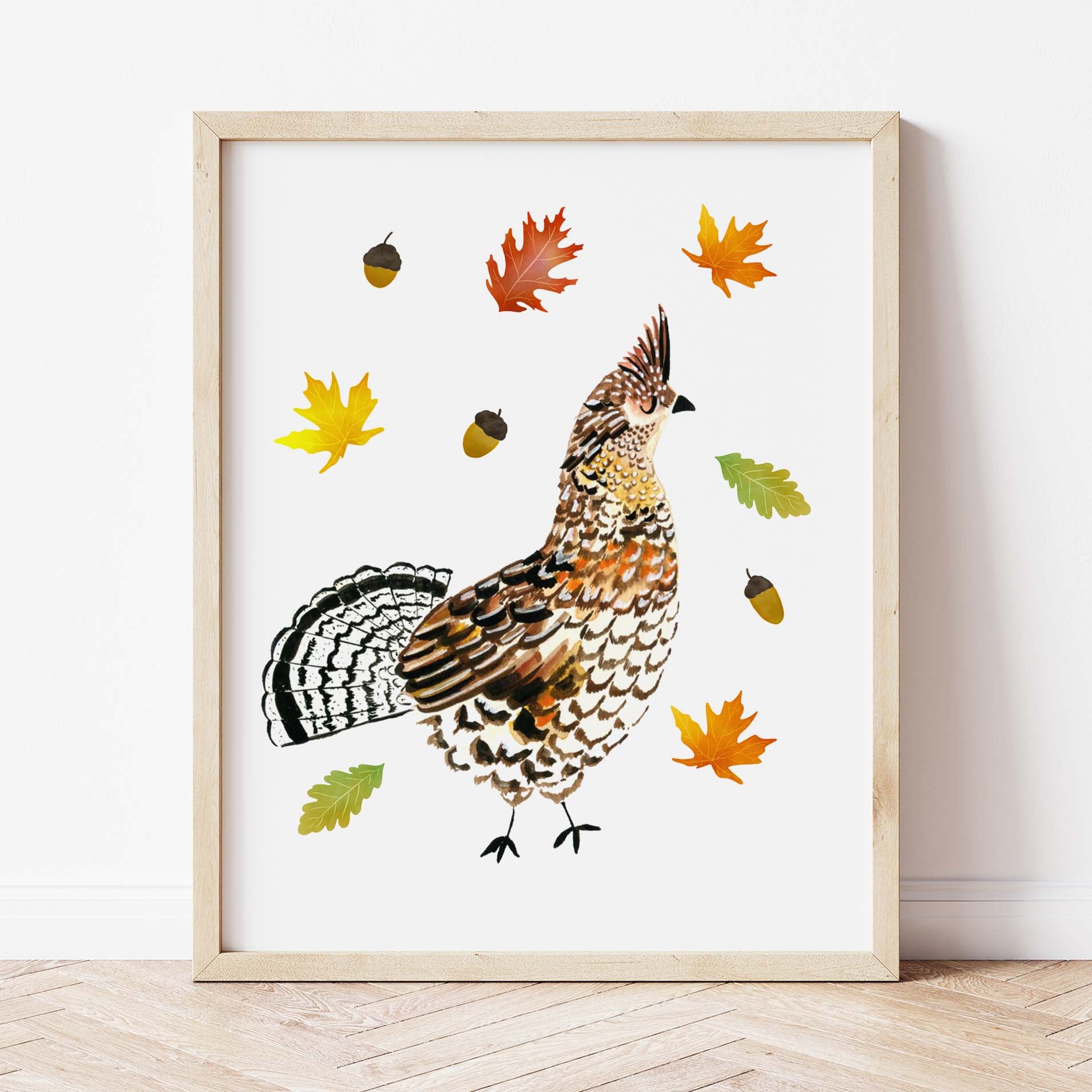 Ruffled Grouse Art Print