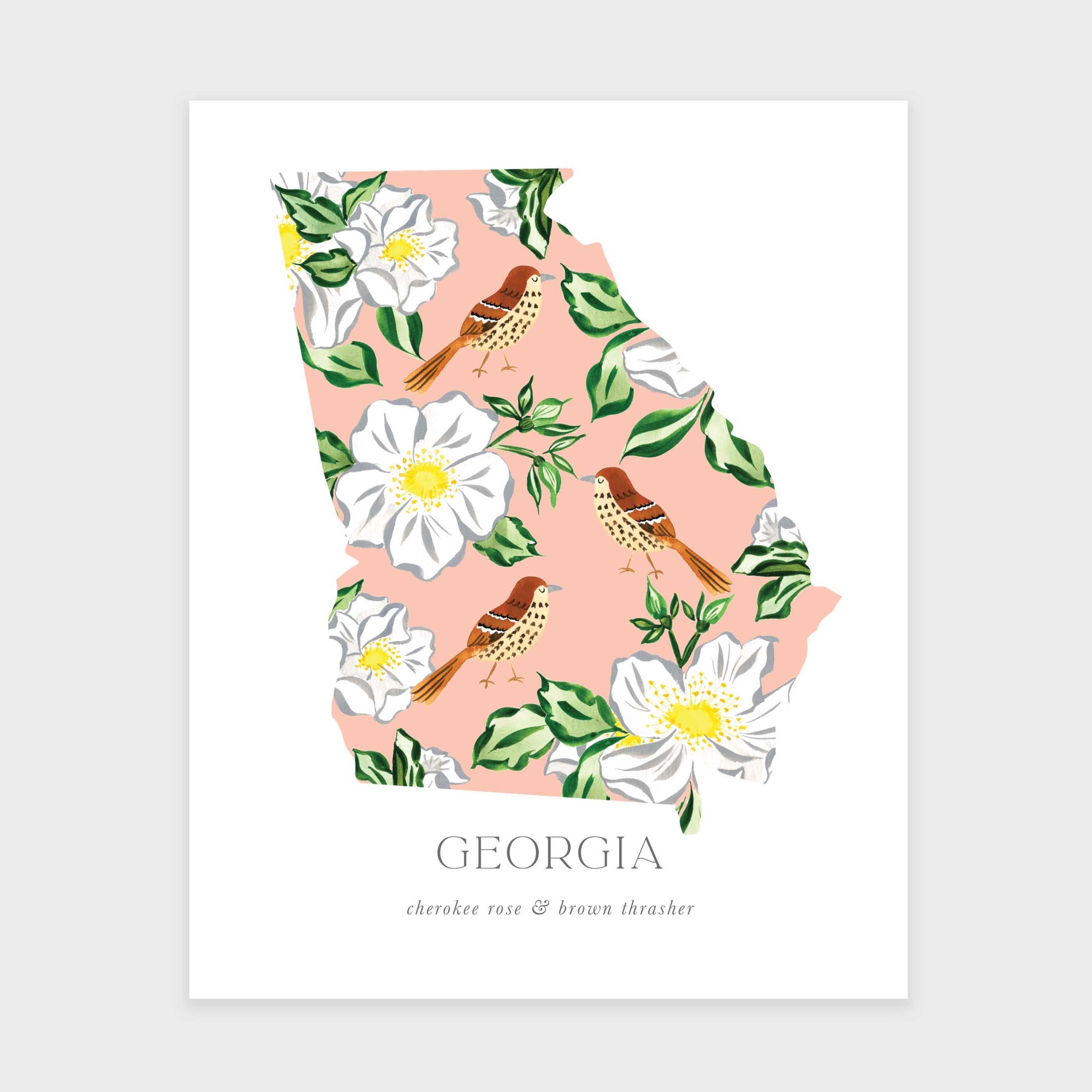 Georgia State Flower Art Print