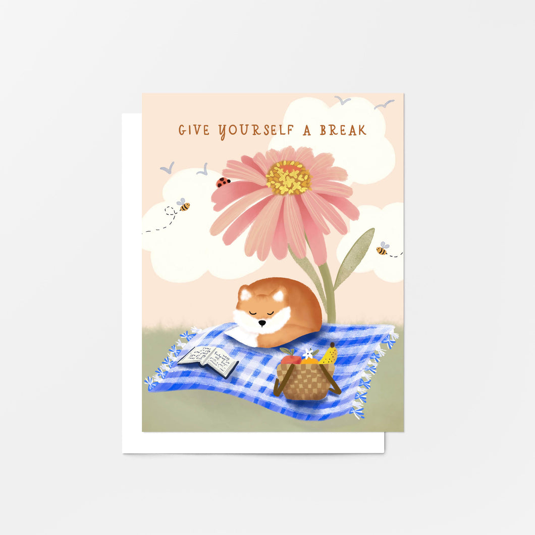 Give Yourself A Break Encouragement Card