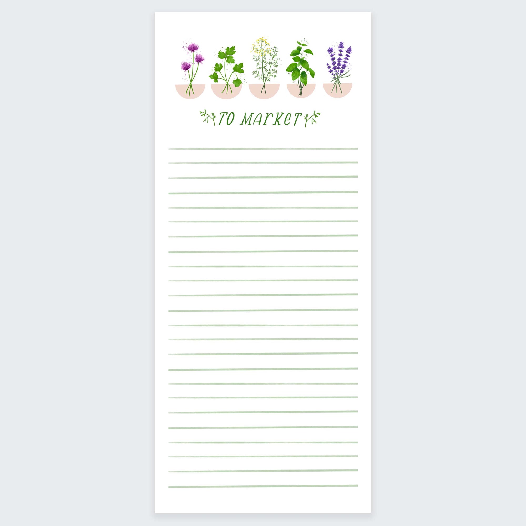 Clearance Herb Garden Market Notepad