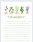 Clearance Herb Garden Market Notepad